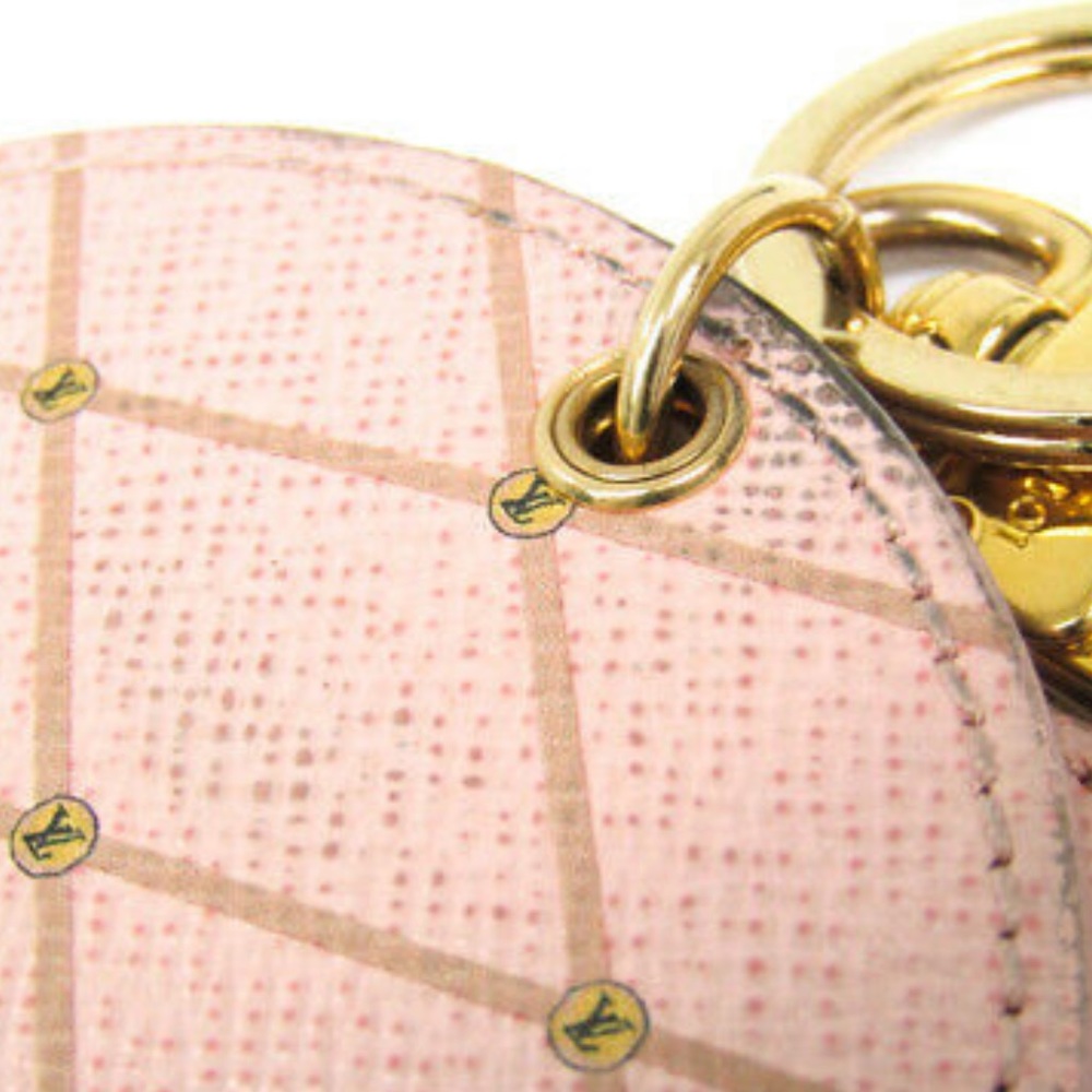 Louis Vuitton Checkered Key Holder with Gold and Red Accents - Picture 4 of 16